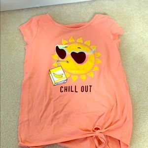 A kids summer short sleeve shirt